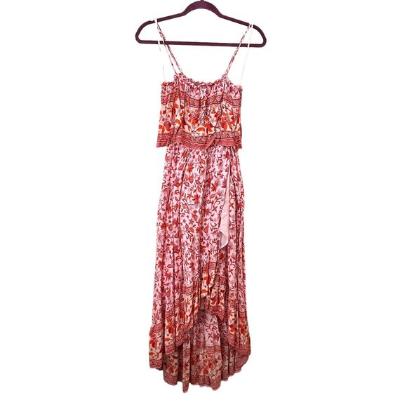 LULUS‎ Oh My Love High-Low Floral Maxi Dress Pink Small - Picture 2 of 4